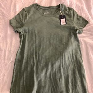 Green T-shirt dress